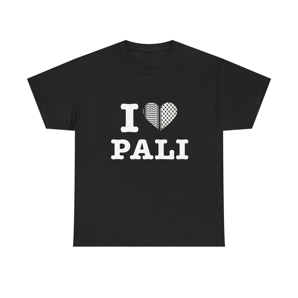 I “love Pali”Keffiyeh Heart Unisex Tee