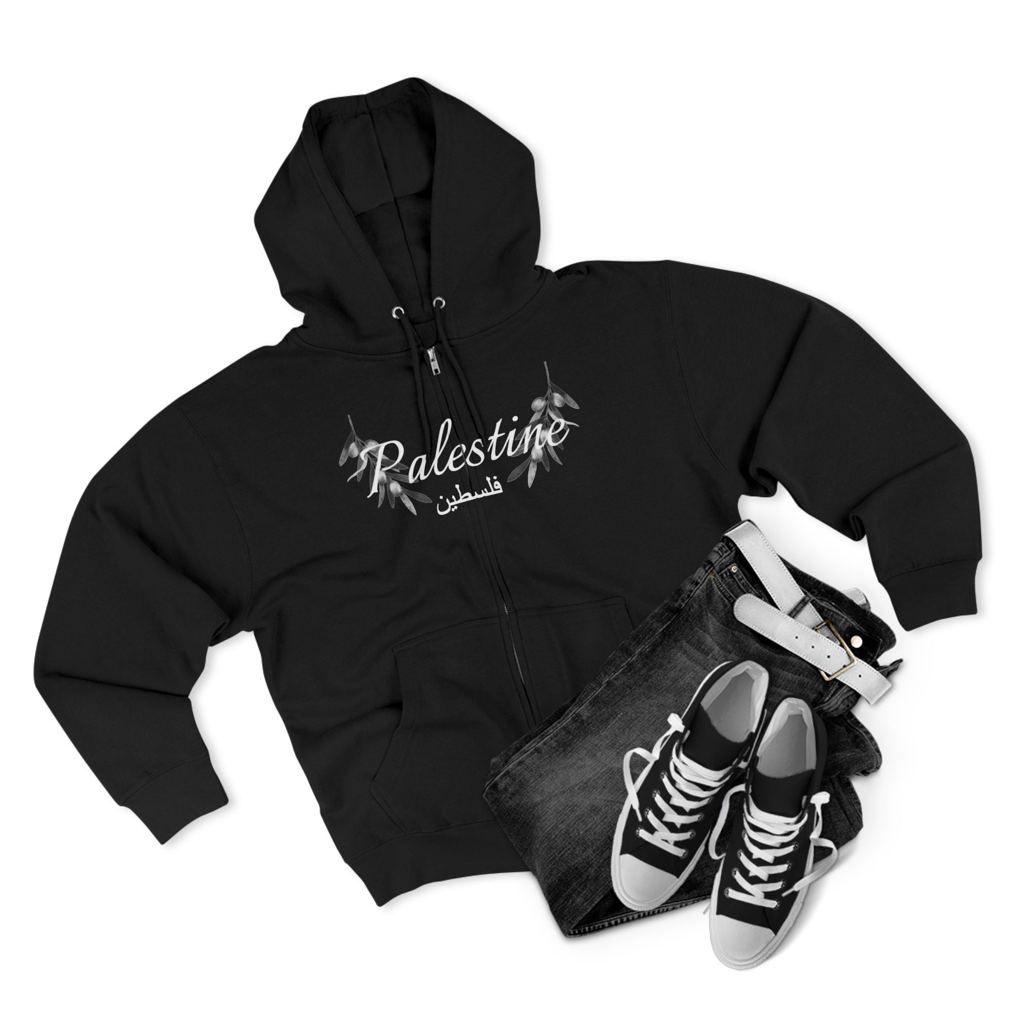 Palestine Unisex Zip Hoodie - Stylish & Comfortable