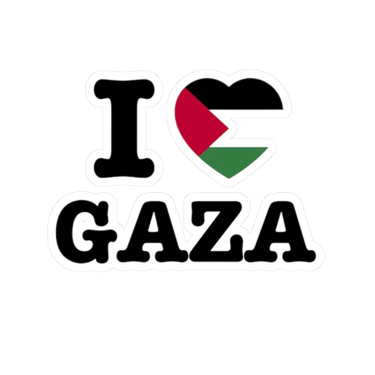I love Gaza sticker