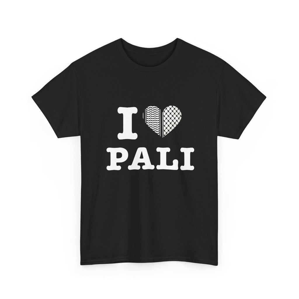 I “love Pali”Keffiyeh Heart Unisex Tee